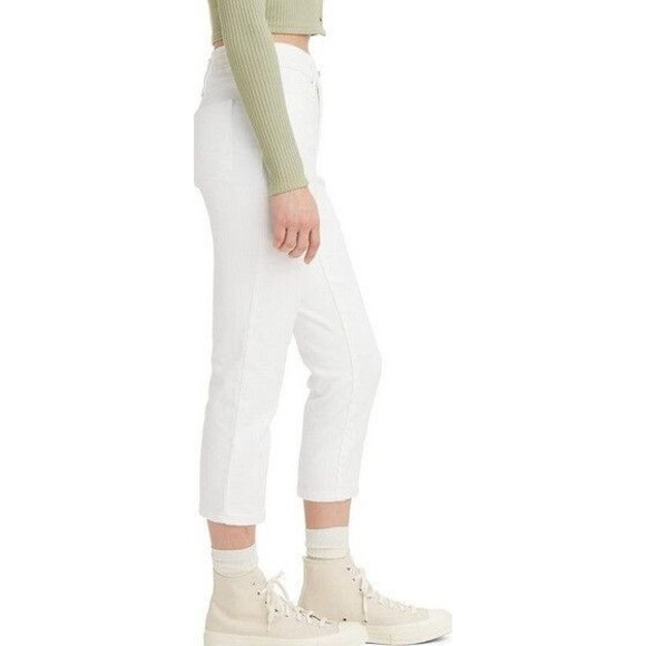 NWT Levi's 311 Shaping Skinny Capri Jeans Mid Rise White - Picture 3 of 3